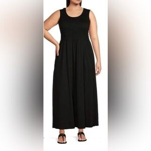 Calvin Klein Sleeveless Black Maxi Dress Size XL